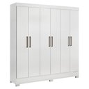 Ver imagem 3 de Guarda Roupa 6 Portas Bona Branco