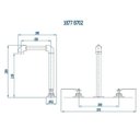 Ver imagem 2 de Torneira Misturador de Mesa para Banheiro Bica Alta Bruta Living Clássica 702 Fani