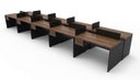 Ver imagem 1 de Plataforma 10 Lugares Castanho Tannat /preto 40 Mm 6000x1500 C/5 Caixas de Tomadas /20 Tomadas/10 Ga