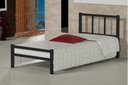 Ver imagem 1 de Cama Tubolar Solteiro em Aço Reforçada:cama Lais/preto