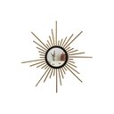 Ver imagem 1 de Espelho decorativo de parede redondo com moldura pequeno Mini Órion Dourado