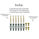 Ver imagem 5 de Dois Suportes Mão Francesa Tipo L Embutido 15cm Fixo de Parede Design Moderno Preto