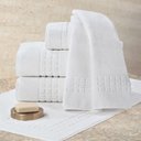 Ver imagem 2 de Toalha de Banho Banhão Hotel Linha Milão 580 g/m2 Branca 86 x 150 cm Teka Profiline - Branco