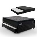 Ver imagem 1 de Cama Box com Colchão de Espuma D45 Pillow Top + Auxiliar de Espuma D28 Positanno Casal 138cm