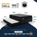 Ver imagem 7 de Cama Box com Colchão de Espuma D45 Pillow Top + Auxiliar de Espuma D28 Positanno Casal 138cm