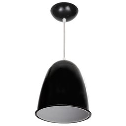 Kit 2 Pendente Ananda Poptem preto luminária lustre 21cm copo sala - 1