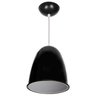 Kit 2 Pendente Ananda Poptem preto luminária lustre 21cm copo sala - 1