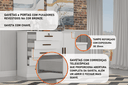 Ver imagem 3 de Cômoda para Quarto com Sapateira 5 Gavetas - Space-Branco - Móveis Novo Horizonte