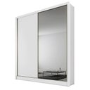 Ver imagem 3 de Guarda Roupa Solteiro com Espelho Mdf 3 Gavetas - Virtus -branco - Móveis Novo Horizonte