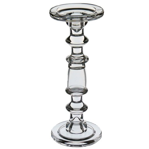 Castiçal Porta Vela Home&co Eco Crystal 29x11x11cm Transparente