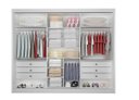 Ver imagem 2 de Guarda Roupa Casal Dubai 3 Portas Espelhadas 6 Gavetas 100% Mdf D Doro Móveis- Branco
