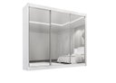 Ver imagem 1 de Guarda Roupa Casal Dubai 3 Portas Espelhadas 6 Gavetas 100% Mdf D Doro Móveis- Branco