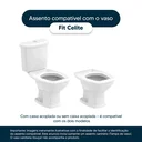 Ver imagem 4 de Assento Sanitário Poliester Fit Azul Translucido para vaso Celite