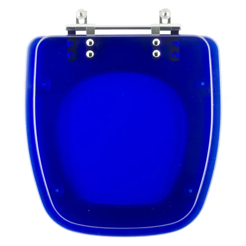 Assento Sanitário Poliester Fit Azul Translucido para vaso Celite