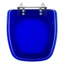 Ver imagem 1 de Assento Sanitário Poliester Fit Azul Translucido para vaso Celite