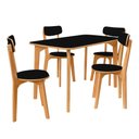 Ver imagem 1 de Conjunto Life Design Mesa 4 Cadeiras:Preto