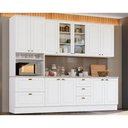 Ver imagem 1 de Cozinha Modulada Americana 7 Peças 2aéreos+ 1 Paneleiro +2balcões+ 2 Complementos C5p45 Branco2 a