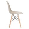 Mesa Redonda Eames 100 Cm Branco + 6 Cadeiras Eiffel Dsw Nude - 2