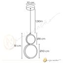 Ver imagem 4 de Lustre Pendente Saturno Globo Led 3 Cores Multicor Cristal Bolhas 12w Bivolt