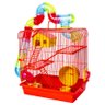 Gaiola para Hamster 3 Andares Tubo Luxo - Vermelho - 1