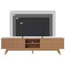 Ver imagem 2 de Rack Bancada para TV até 75" 4 Portas Bastião Freijó