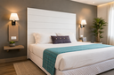 Ver imagem 5 de Painel Lambri Cabeceira King 180cm MDF Autoadesivo Parede: Branco