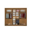 Ver imagem 2 de Guarda Roupa Casal com Espelho 3 Portas 6 Gavetas - Los Angeles Ripado-cinamomo/off White - Móveis D