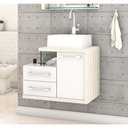 Ver imagem 1 de Gabinete Armario P-banheiro (balcao C-cuba Q355) Legno 650 Branco Chess C-snow