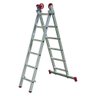 Escada Dupla 2x7 Aluminio Extensiva 3,3 Metros - Worker - 1