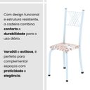 Ver imagem 5 de Cadeiras para Sala de Jantar 4 Unidades Sara Branco/Botanic Bege