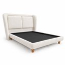 Ver imagem 2 de Cama Japonesa com Cabeceira Queen Blind Haru Bouclé Off White - Sallar Home