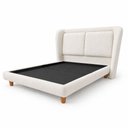 Ver mais imagens de Cama Japonesa com Cabeceira Queen Blind Haru Bouclé Off White - Sallar Home