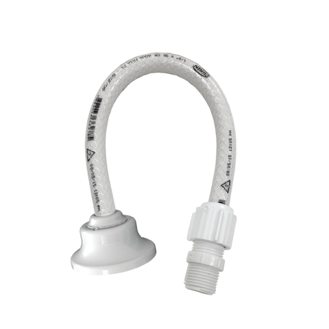 Engate Trançado Flexível 8kg/cm² com Canopla 1/2'' Tam 30cm Durín