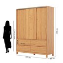 Ver imagem 3 de Guarda-roupa 3 Portas 4 Gavetas Square