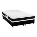 Ver imagem 1 de Cama Box King: Colchão Espuma Castor D45 Black e White Double Face + Base CRC Suede Black(193x203)