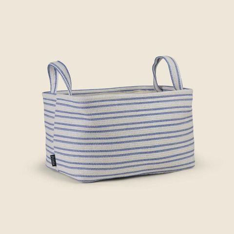 Cesto Navy Algodão Azul 25x35cm - A\casa