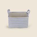 Ver imagem 2 de Cesto Navy Algodão Azul 25x35cm - A\casa