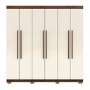 Ver imagem 2 de Guarda Roupa Elegance 6 Portas Imbuia/champanhe - Vila Rica Móveis
