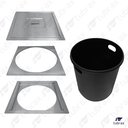 Ver imagem 5 de LIXEIRA DE EMBUITR EM ACO INOX COM ACABAMENTO ESCOVADO - LAC0001