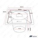 Ver imagem 4 de LIXEIRA DE EMBUITR EM ACO INOX COM ACABAMENTO ESCOVADO - LAC0001