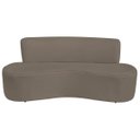 Ver imagem 4 de Sofá Curvo Orgânico Escritório Recepção 3 Lugares Amsterdã 160cm Suede
