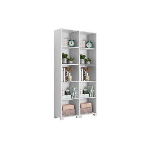 Organizador Antares 4 Prateleiras Branco Kit com 2 unidades - FdECOR