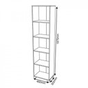 Ver imagem 3 de Organizador Antares 4 Prateleiras Branco Kit com 2 unidades - FdECOR