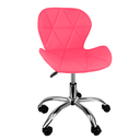 Ver imagem 2 de Kit 5 Cadeiras Slim Office Estofada Base Giratória Cromado 