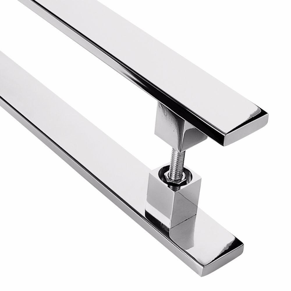 Puxador Inox para Porta Pivotante Madeira Vidro 50 Cm - 5