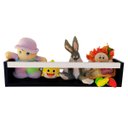 Ver imagem 5 de Prateleira para Livros Infantis Nicho Organizador Pelúcia Quarto de Criança Mdf Preto 55 Cm:branco