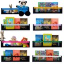 Ver imagem 4 de Prateleira para Livros Infantis Nicho Organizador Pelúcia Quarto de Criança Mdf Preto 55 Cm:branco