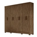Ver imagem 1 de Guarda Roupa 8 Portas Diplomata Castanho Wood 911331 Moval