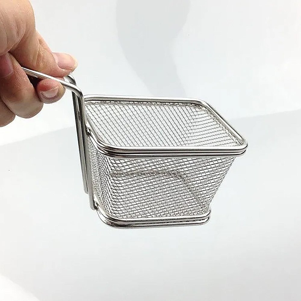 Cesta Para Servir Porções Frituras em Aço Inox UnyHome - 4