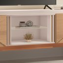 Ver imagem 3 de Rack Bancada Hills 1.6 para Escritório/ Sala de Estar Off White/ Freijó - Bela Móveis